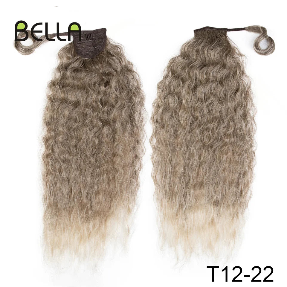 Bella Curly Synthetic Hair Ponytail Extensions Long Curly