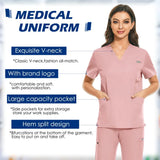 Dentist Scrubs Tops Fashion Hotel Workwear Scrub Shirts