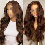 Brown Body Wave Lace Front Human