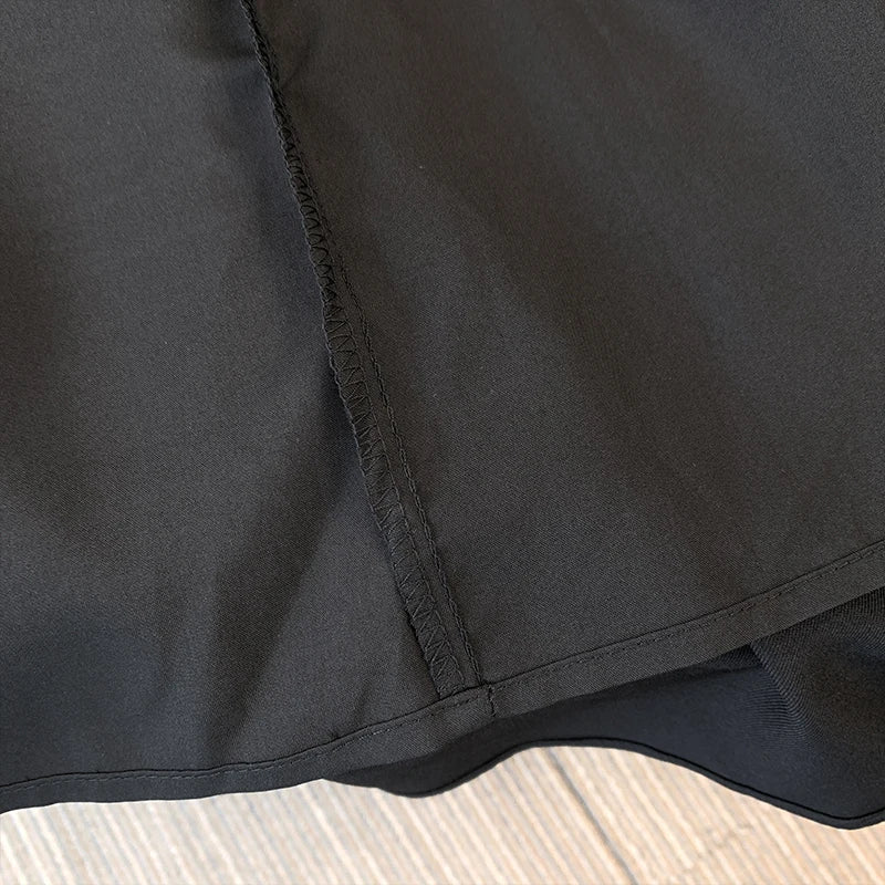 Plus-Size Women'S Black Commuter Skirt