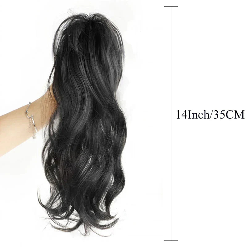 Aosiwig Synthetic Claw Ponytails Wig Long Pony Tail