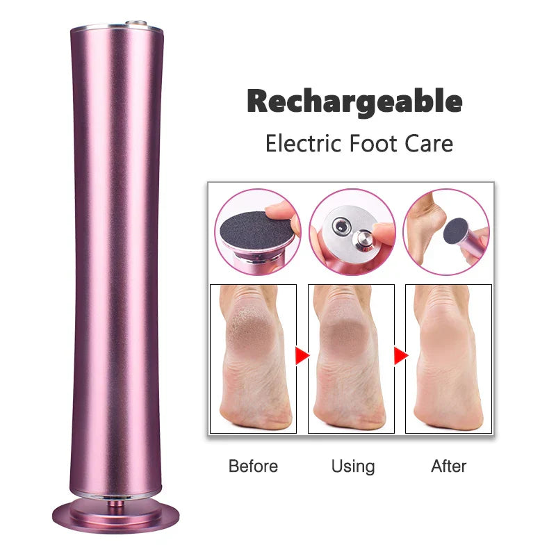 Usb Rechargeable Wireless Electric Foot File Cuticle Callus