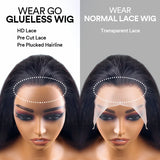 Glueless Wig Human Hair Ready To Wear Pre