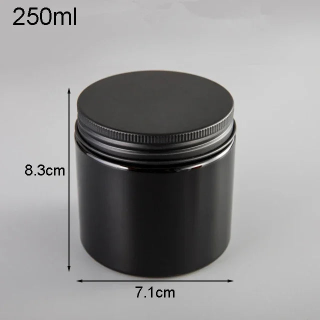 Plastic Jar With Lids Clear Cosmetic Refillable Bottles