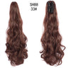 Synthetic Long Wavy Claw Clip On Ponytail Drawstring