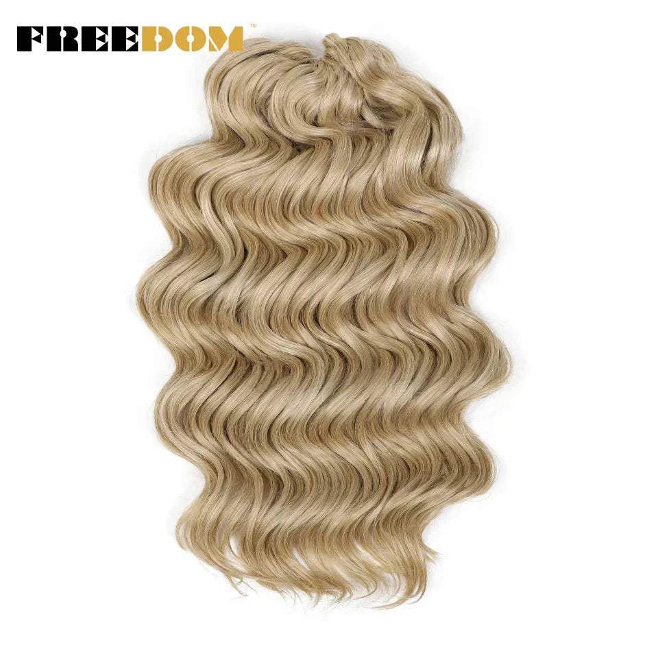 Freedom Deep Wavy Twist Crochet Hair Synthetic Curly