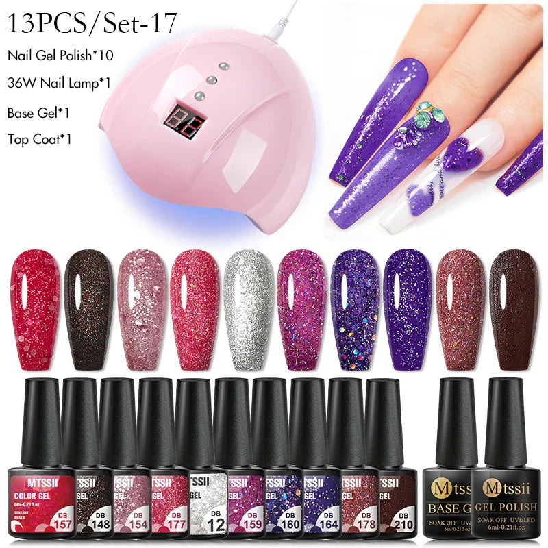 Gel Nail Polish Set With W