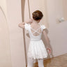 Girls Ballet Tutu Leotard Criss Cross Strap Back