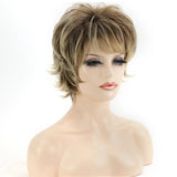 Women'S Fashion Short Synthetic Wigs Pixie Cut Blonde