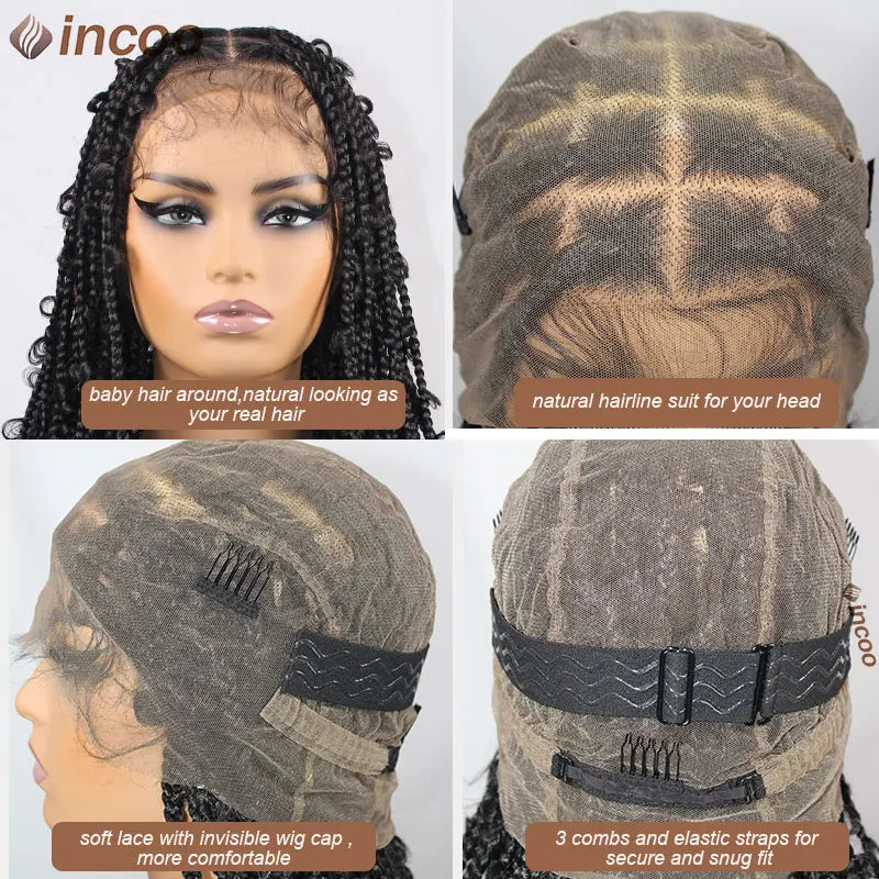 Butterfly Knotless Braids Full Hand Tied Hd Lace