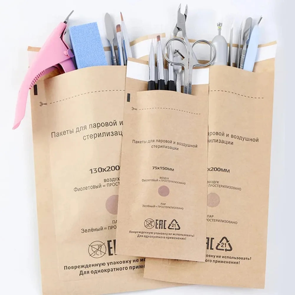 Kraft Paper Cleaning Bag High Temperature Disinfection