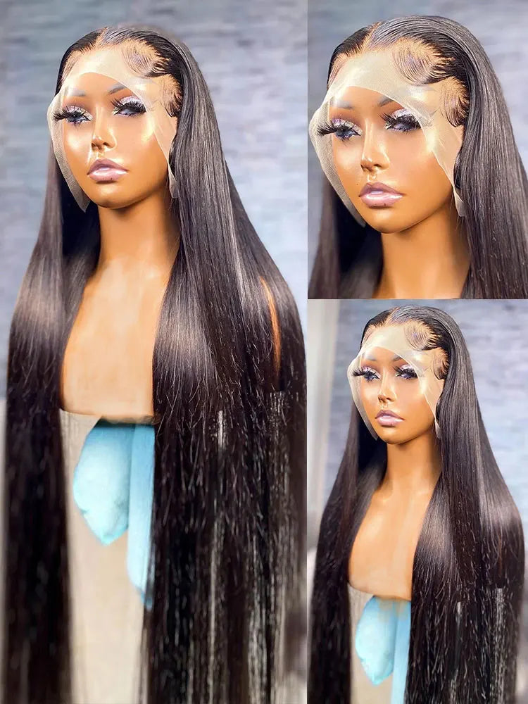 Bone Straight X Lace Front Human Hair Wigs