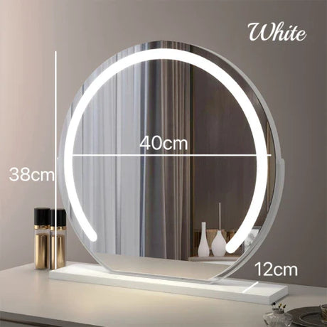 LED Round Vanity Mirror with 10X Magnification