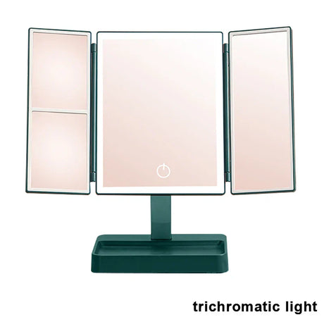 Led Light Vanity Mirror Magnifying Cosmetic Folding