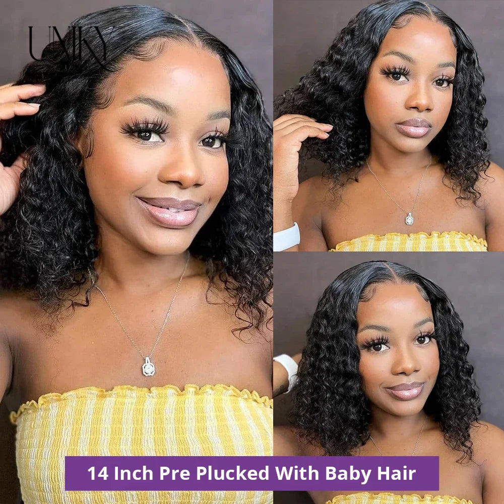 Water Wave Lace Wigs Density Transparent X Closure