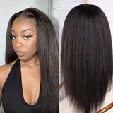 Lace Front Wigs Kinky Straight Human Hair Wig