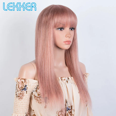 Lekker Wear To Go Rose Pink Bone Straight