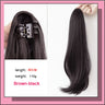 Long Wavy Straight Claw Clip On Ponytail Hair