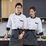 Chef Overalls Long-Sleeved Cake Shop Baker Overalls Hotel