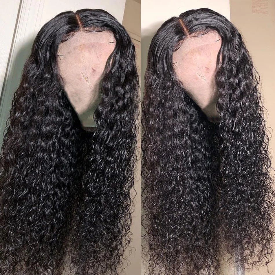 Kinky Curly Human Hair Wigs For Women Deep