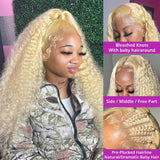 Wiggogo Blonde Lace Front Wig Glueless Hd Lace