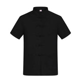 Overalls Chef Uniform Men' Kitchen Half Restaurant Catering