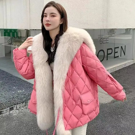 Winter New Women Big Luxury Faux Fox Fur