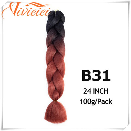 Pink Ombre Jumbo Braids Hair Extensions