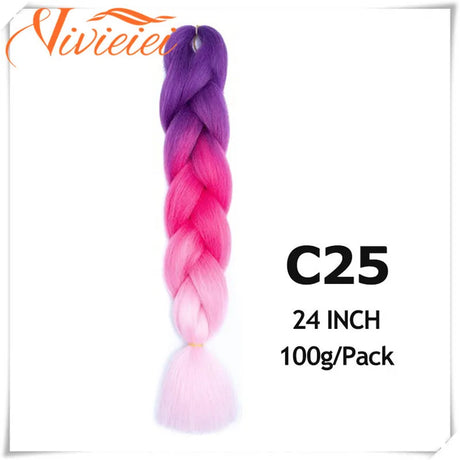 Pink Ombre Jumbo Braids Hair Extensions