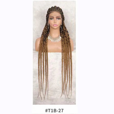 Long Synthetic Braids Full Lace Wig Heat Resistant