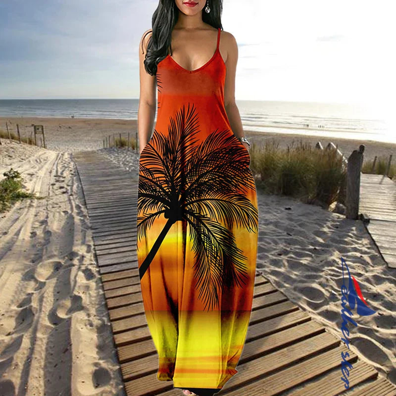 Elegant Dresses For Women Sexy Beach Long Dress