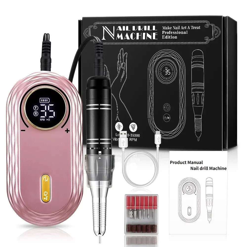 Rpm Nail Drill Machine Rechargeable Nail File Nails