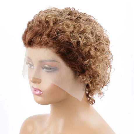 Pixie Cut Wig Human Hair X Lace Frontal