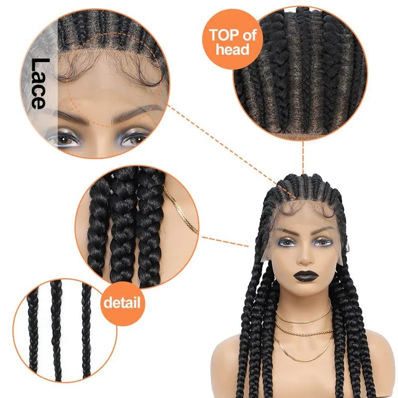 Full Lace Braided Wigs For Black