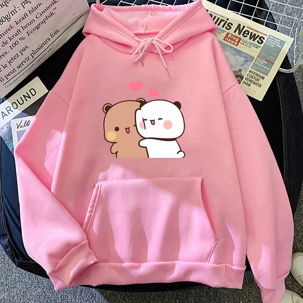 Cartoon Panda Bubu And Dudu Women Hoodie Sweatshirt