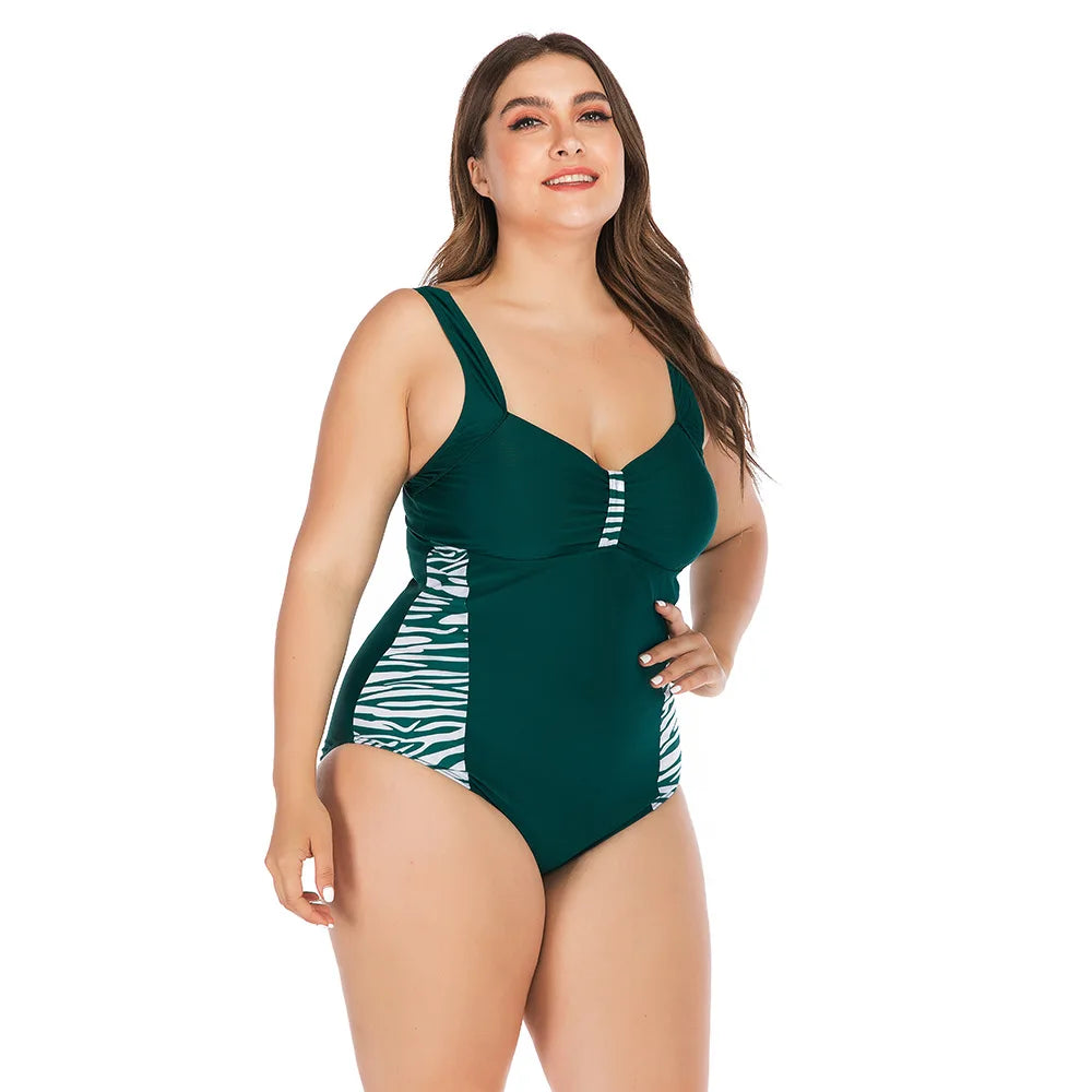 Sexy Leopard 5Xl Swimwear Women One Piece Swimsuit