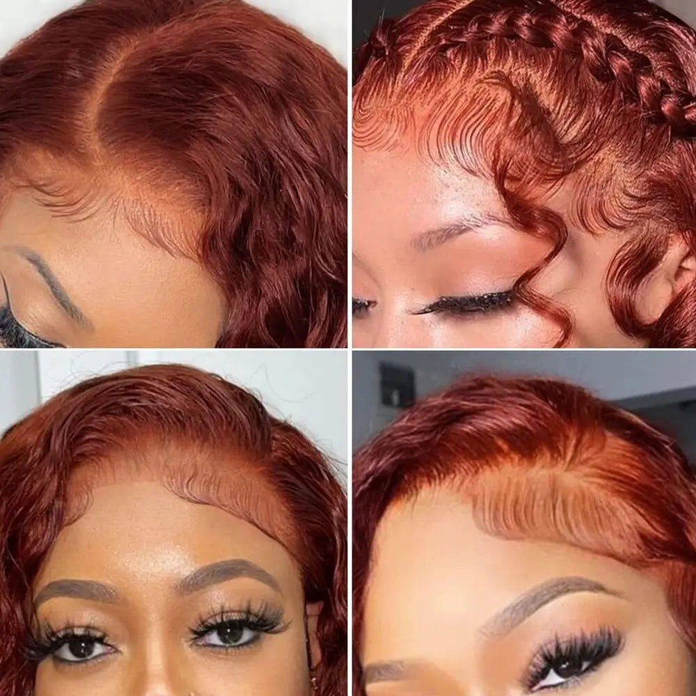 Reddish Brown Body Wave Lace Front Wig