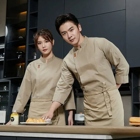 Restaurant Waiter Work Uniform For Catering Chefs Short