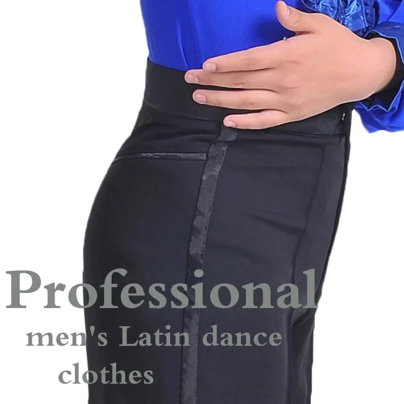 Latin Dance Pants Men Latin Modern Ballroom Performance