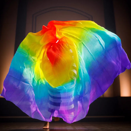 Customized Belly Dance Silk Veils Silk Rave Accessories