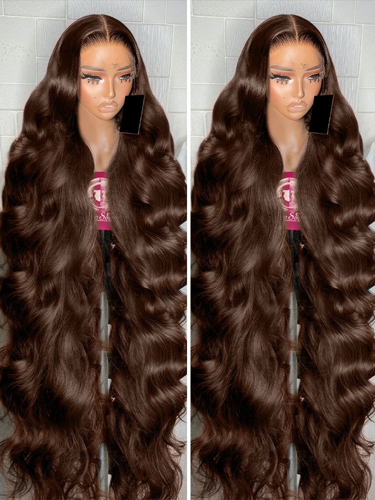 Chocolate Brown Body Wave 13X6 Lace