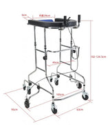 Elderly Walking Assist Stand Hemiplegia Rehabilitation Walker Anti-Backward