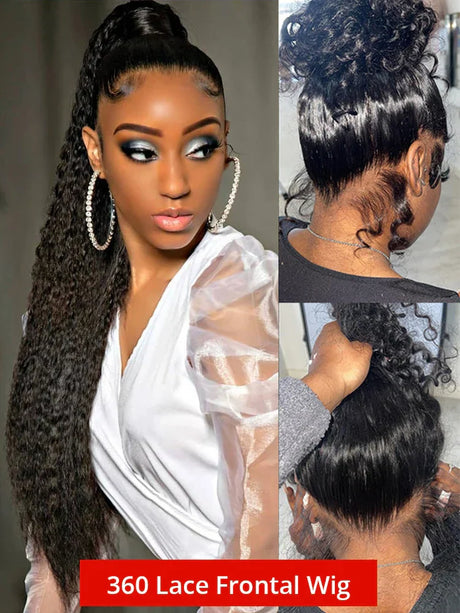 Deep Wave Hd Lace Frontal Wig Glueless Brazilian