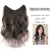 Forlisee Synthetic Long Curly Hair Gradient Paris Painted