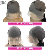 Hd Lace Frontal Human Hair Wigs Red