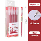 Deli Colored Gel Pen Ballpoint Pen Waterproof