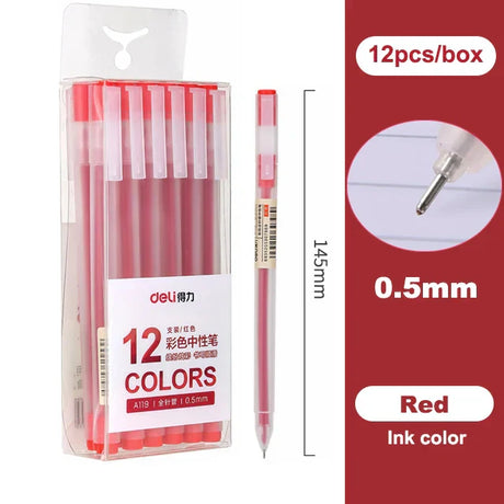 Deli Colored Gel Pen Ballpoint Pen Waterproof