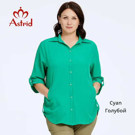 Astrid Autumn Women' Shirt Blouses Elegant Office Clothing