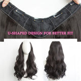 As-Part Synthetic Clip In Hair Extension Long Thick