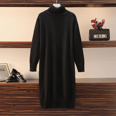 Knitted Dress Autumn And Winter Women' Loose Long